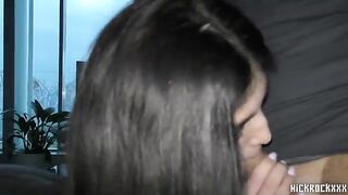 The producer fucked a model with big boobs, like a tiger