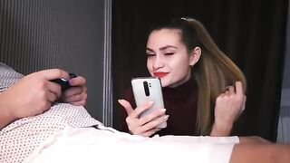 The dude played video games and then had sex with a blonde babe