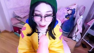 Gamer girl Ljoy fucks with a big dildo after losing Valorant