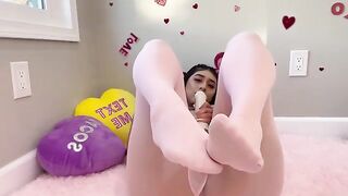 Violet Myers got her pussy stuffed with cock on Valentine's Day