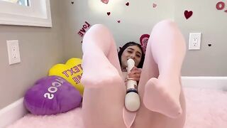 Violet Myers got her pussy stuffed with cock on Valentine's Day