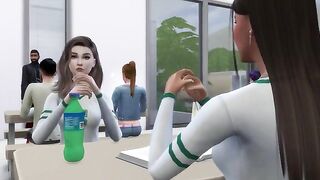 The student seduces her teacher to come home