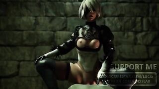 Nier Automata 2B compilation with sound, an exclusive 2021 video