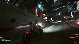 Hot Cyberpunk 2077 mod with sexy naked character V in action