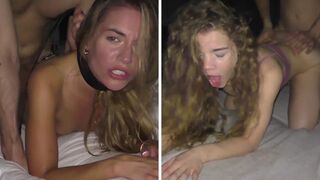 Petite babes Eveline Dellai and Sabrina Spice in a rough, hot compilation