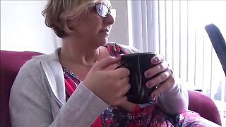 The blonde stepmom, Brianna Beach, welcomes her stepson home