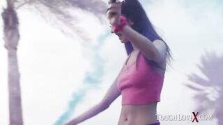 Skinny Latina teen Eliza Ibarra gets her pussy smashed by Karl Toughlove