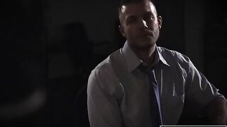 Shady reporter fucked Evelyn Claire in a steamy office encounter