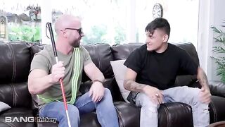 A blind man tricks Vienna Black into sex on the street