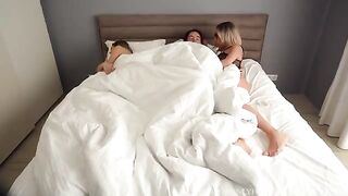 My hot stepmom seduced me and my GF to fuck