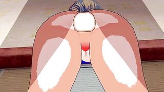 Rebecca Bluegarden gets her pussy smashed in a hardcore 3D hentai scene