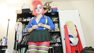 The girl decided to quit her career as a clown