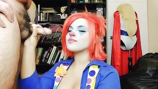 The girl decided to quit her career as a clown