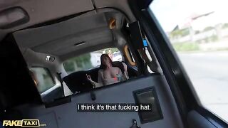 Hot Spanish lesson with Linda Del Sol in a fake taxi