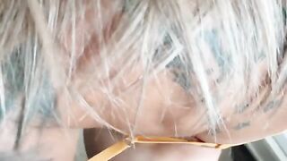 The best doggy style sex with a crazy blue-eyed girl in POV full video