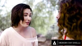 Casey Calvert and Arabelle Raphael share her ex-boyfriend's dick