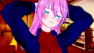 Babe Shikimori fucked from behind in a steamy hentai scene