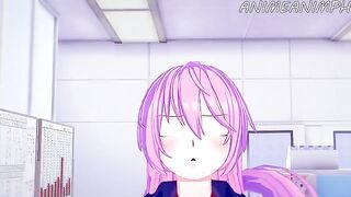 Babe Shikimori fucked from behind in a steamy hentai scene