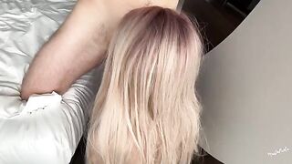 The guy came to the hotel room and fucked his girlfriend