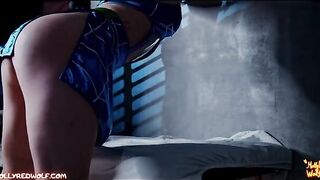 Jolyne Cujoh gets caught jerking off and undergoes a thorough body search
