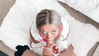 Littlebuffbabe is a crazy bitch that sucks cock like a pro, especially in costume