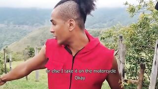 Mariana Martix pays her mechanic with her sweet pussy on a public road