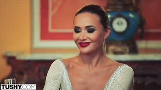 Stunning model Venera gets her anal DP fantasies fulfilled by TUSHY
