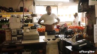 Mickey Mod and pregnant Maxine Holloway enjoy romantic sex in public