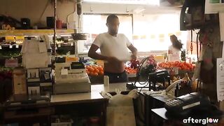 Mickey Mod and pregnant Maxine Holloway enjoy romantic sex in public
