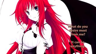 Rias welcomes her new servant - a thrilling hentai JOI experience awaits
