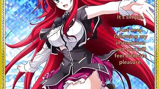 Rias welcomes her new servant - a thrilling hentai JOI experience awaits