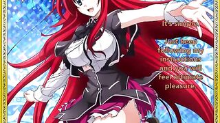 Rias welcomes her new servant - a thrilling hentai JOI experience awaits
