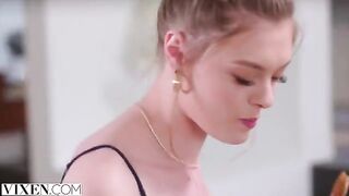Stranger helps out beautiful babe Amber when her boyfriend is away