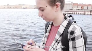 A cute girl met a guy and she couldn’t control herself
