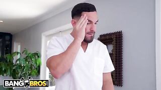 Peter Green massages the sexy boobs of busty Blake Blossom