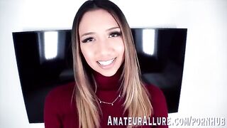 A young beauty with a great body loves sucking cock very much