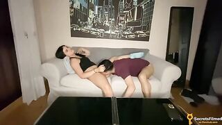 A movie night with a friend turned into passionate sex