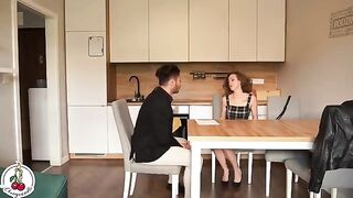 The pretty girl agreed to have sex for a discount on rent