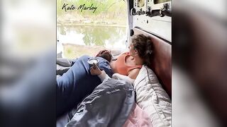 Fingered pussy of a lovely woman in nature by Kate Marley