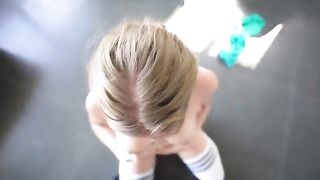 A young man fucked a girl in the gym because of the secret crush