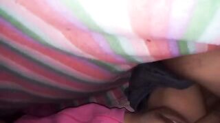 A big ass Latina amateur, RICA COGIDITA, shakes her ass in missionary style under the sheets
