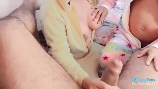 A great man fucks a pregnant woman of 6 months with his cock