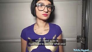 Candy Scott gets her pussy filled with cash and cum in public