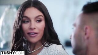 Redhead April experiences intense anal with TUSHY’s high definition