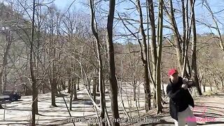 Vlog Chihuahua. A day with Kleomodel ended with outdoor action