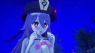 Hu Tao Genshin Impact 3D HENTAI Remake Shortver - a fiery remake for fans of the pyro character