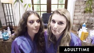 You went to hairdresser for a haircut and got sex instead with stunning Elena Koshka and her apprentice Bunny Colby in an immersive ASMR roleplay fantasy. The two sexy girls, known for their seductive charm, are Elena Koshka, a leggy Russian beauty who co