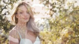 A glamorous woman enjoys nature and calls, she gets what she wants in this hot scene