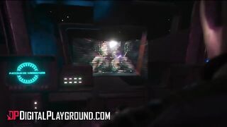 The Hot Ladies Emily Woods and Ruby Sims Reward Their Captain with Sex