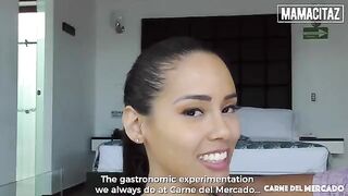 Skinny brunette babe Andreina De Luxe gets fucked hard